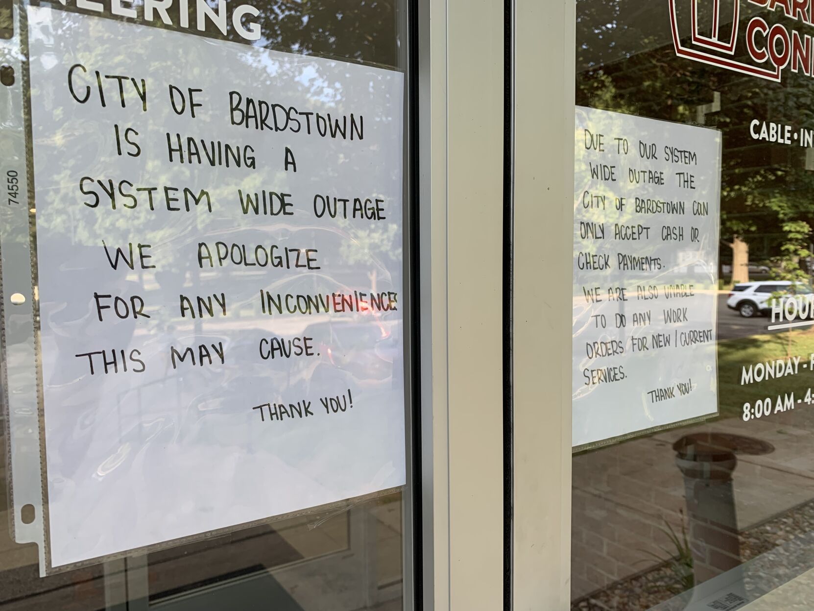Internet outage